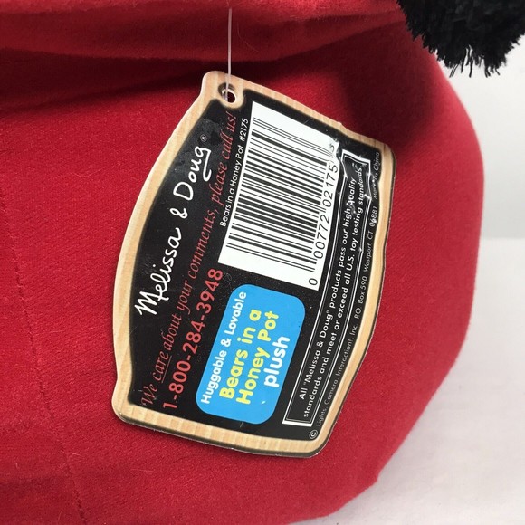 Melissa & Doug Bears in Honey Pot W/ Bees Stuffed Animal Plush Toy w/ Tags New - Picture 4 of 12